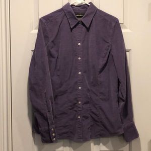 Eddie Bauer plumeria corduroy button down